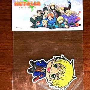 Hetalia anime iron on patch world series cosplay England